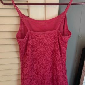 Pink floral camisole